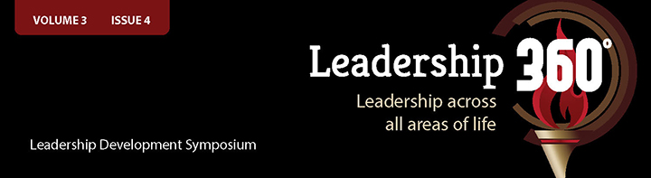 Volume 3 Issue 4; Leadership 360, Leadership across all areas of life 